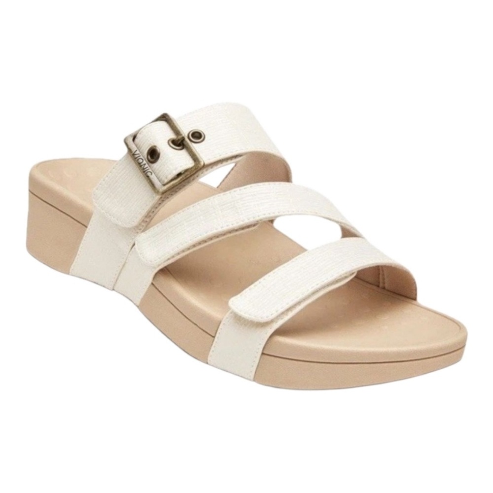 Vionic Women's Cream Strap Sandals